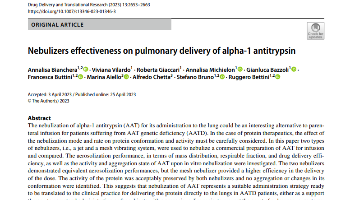 Viabilidade da alfa-1 antitripsina em aerossol como opção terapêutica
